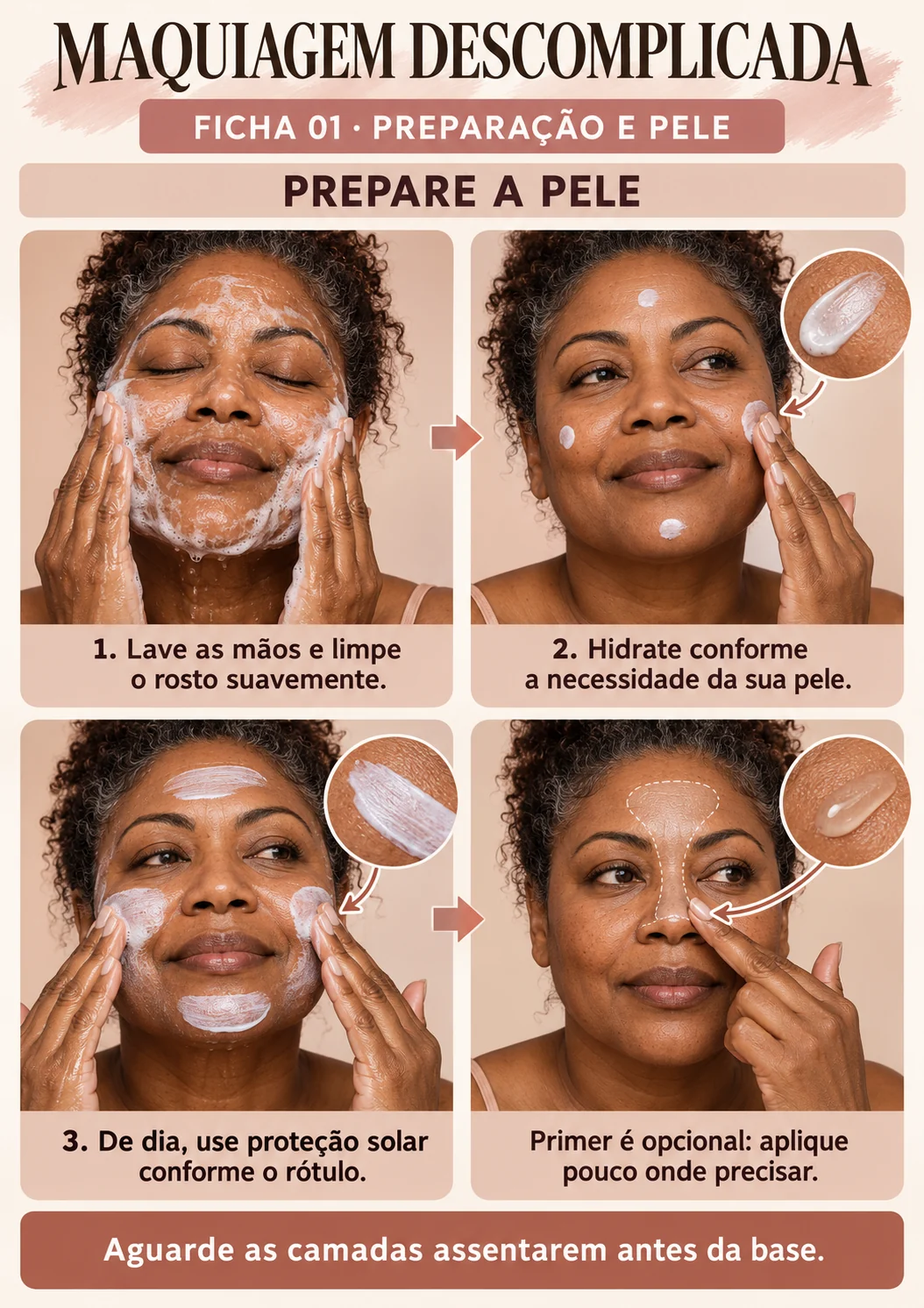 Prepare a pele